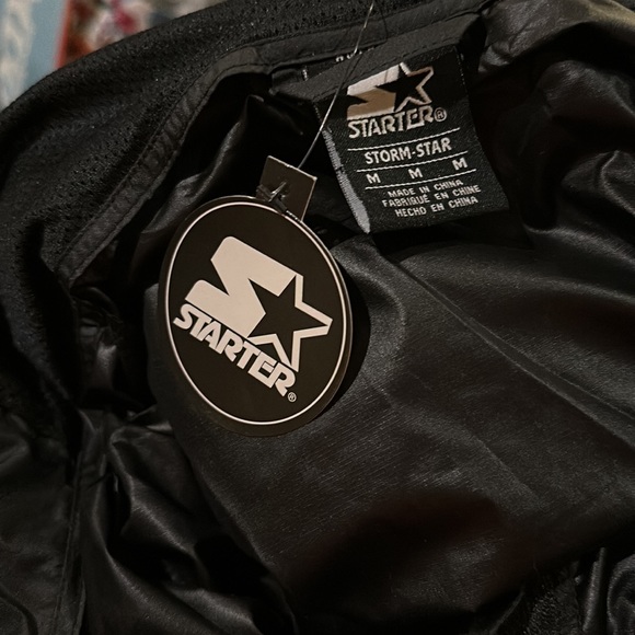 Starter Girls' Popover Packable Jacket Storm Star  1/4 Zip Black Hooded - Picture 14 of 16